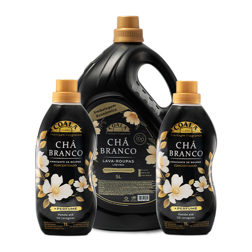 Kit Coala Laundry Lava Roupas + Amaciante - Chá Branco