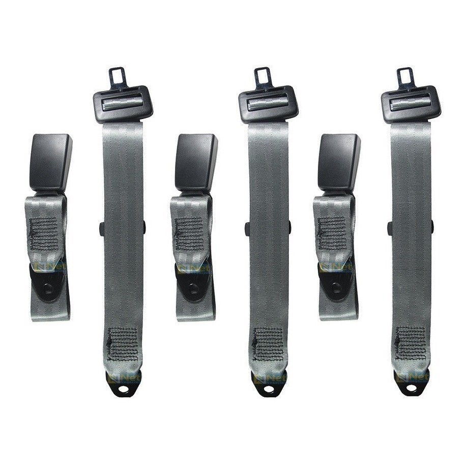 Cinto De Segurança 2 Pontos Cinza Universal Todos Traseiros em Oferta na Shopee