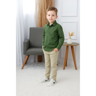 Calça Social Nude com Camisa Longa Verde Musgo em Oferta na Shopee