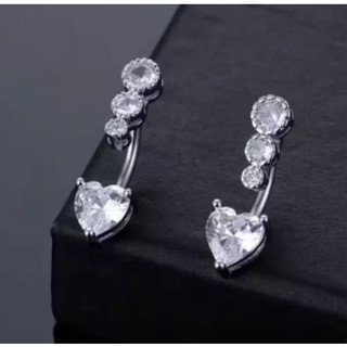 Piercing Umbigo Zircônia Aço Inox 316L Prata/Novo Modelo em Oferta na Shopee