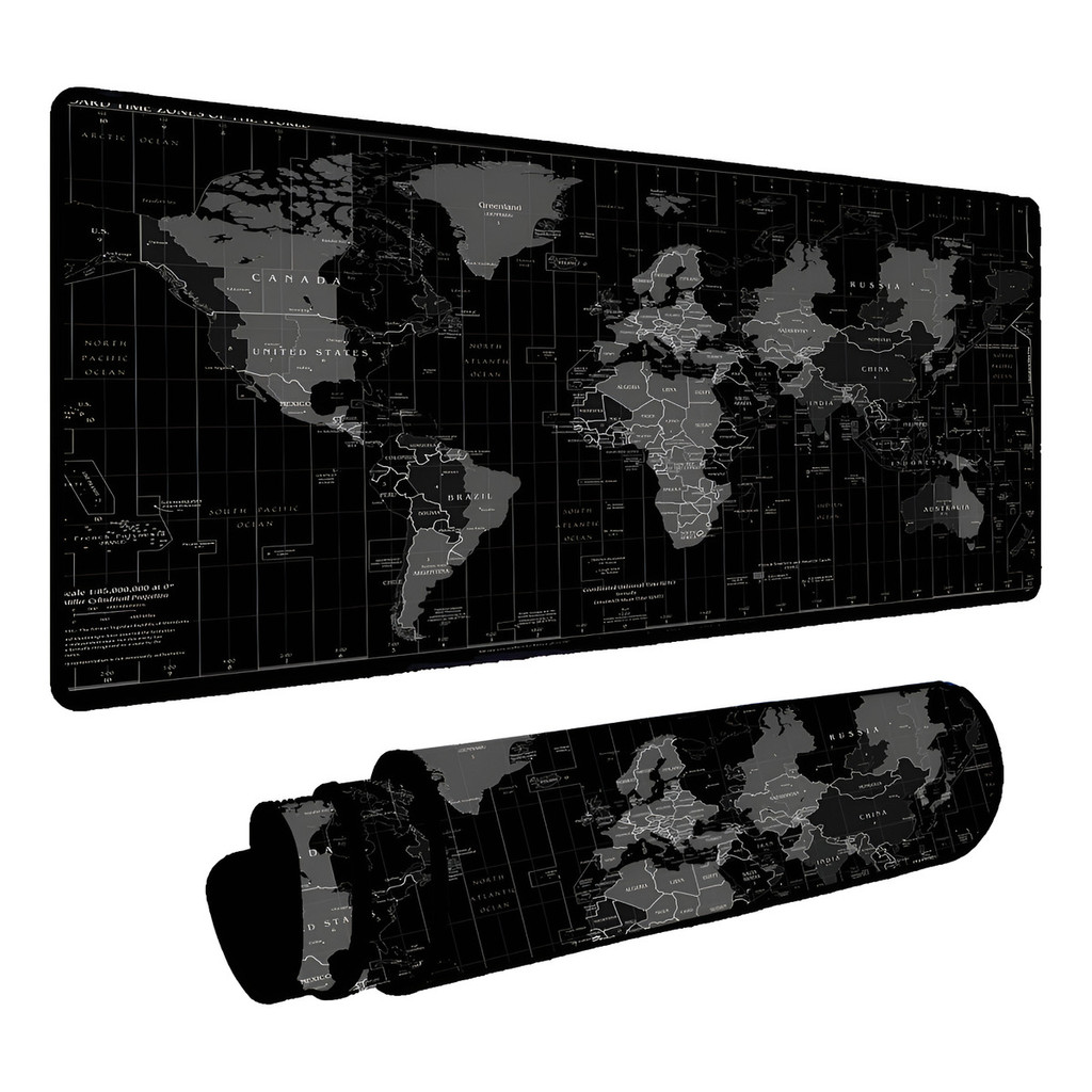 Mouse Pad Gamer Speed Extra Grande 65x32cm Mapa Mundi #1