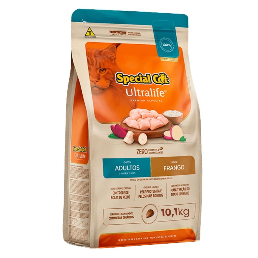 Special Cat Ultralife Adultos Frango - 10,1Kg em Oferta na Shopee