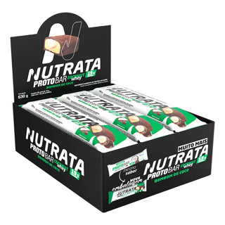 Barra de Proteína Protobar 9un De 70g Coconut - Nutrata em Oferta na Shopee