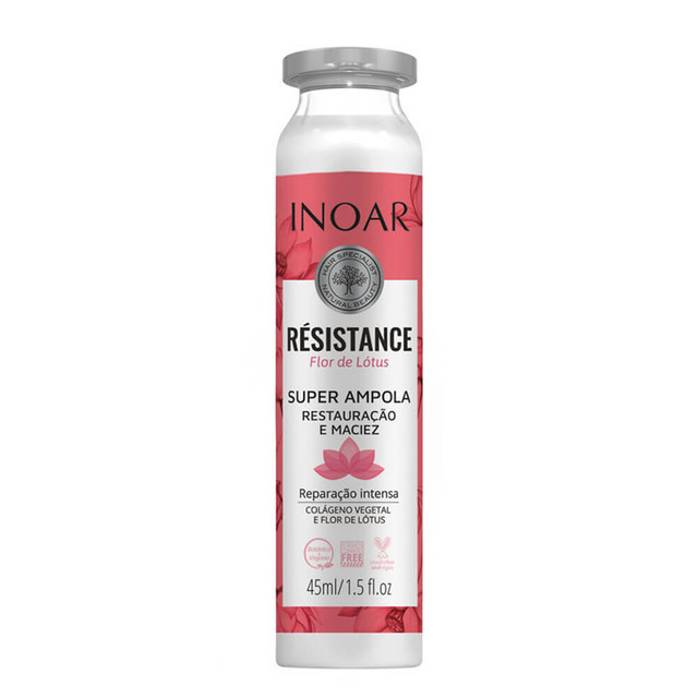 Inoar Super Ampola Resistance Flor de Lotus 45ml em Oferta na Shopee