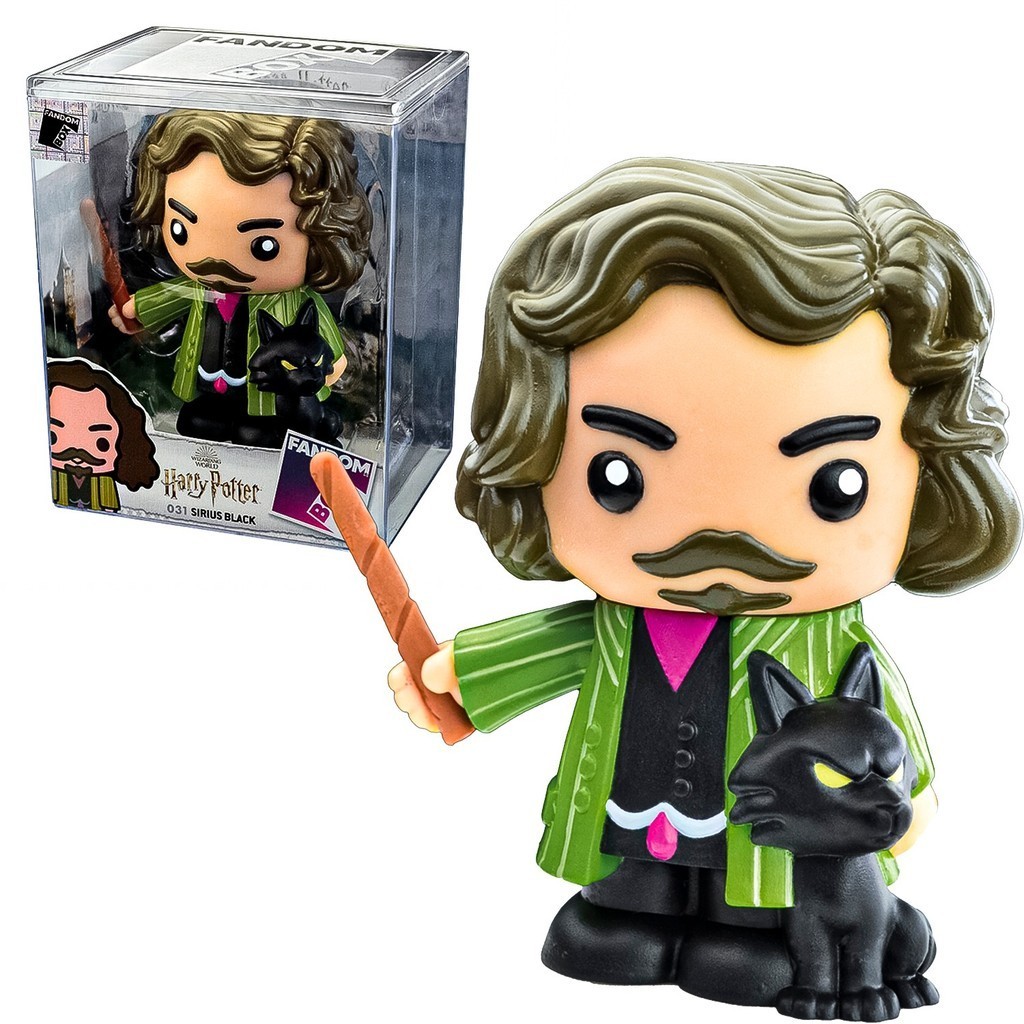 Figura De Ação Sirius Black Boneco Articulado Decorativo Em Caixa Acrílica Coleção Harry Potter - Líder Brinquedos
