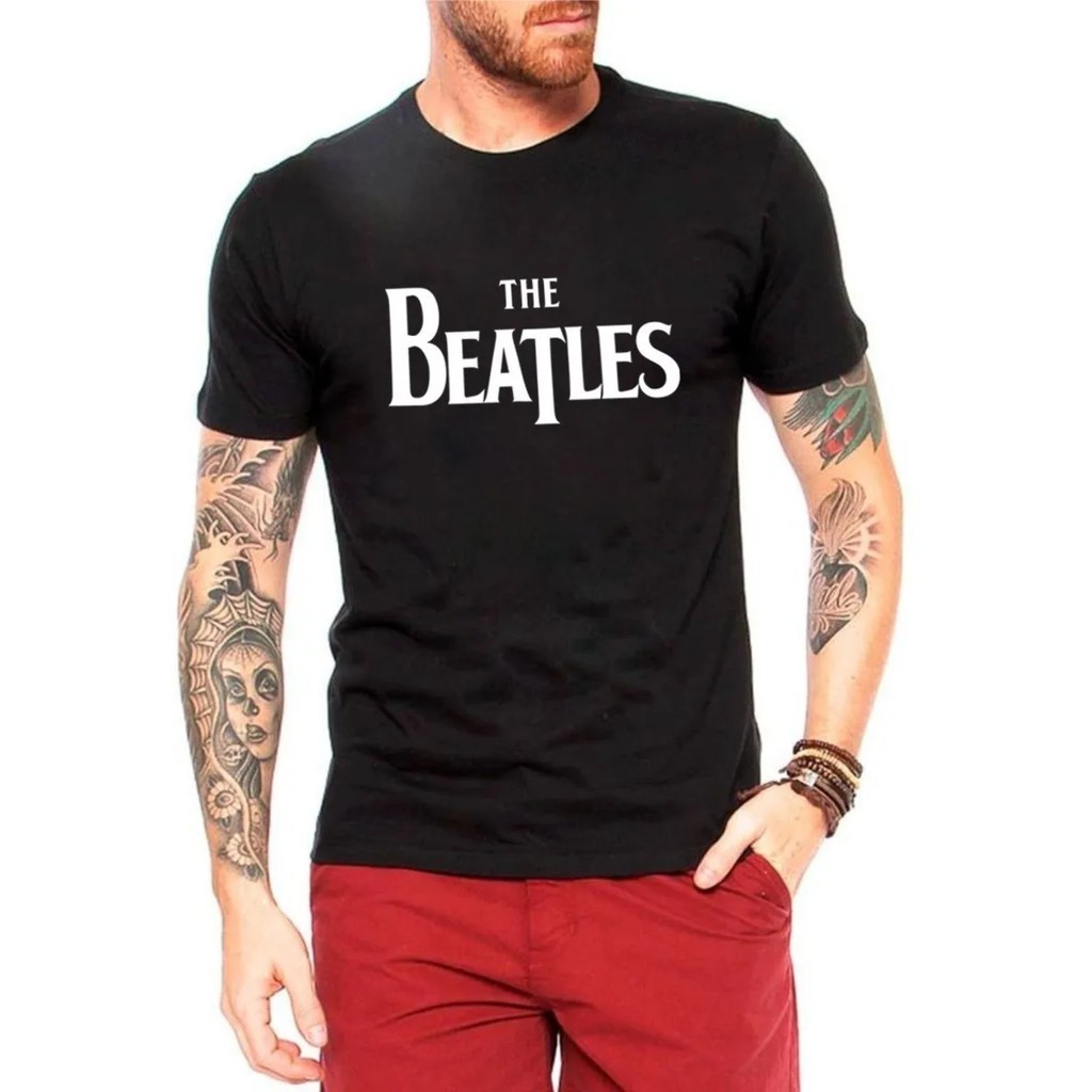 Camiseta The Beatles , Anos 60, Rock Clássico - John Lennon, Paul Mc Cartney, Ringo Starr, Georg 100% Exclusiva