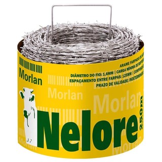Arame Farpado Nelore 250 Metros 1076 MORLAN em Oferta na Shopee
