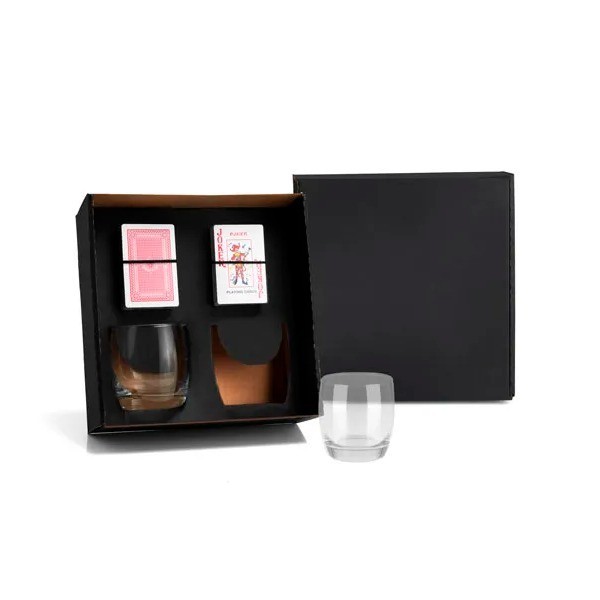 Kit Whisky Com Baralho E Copos KT-90085