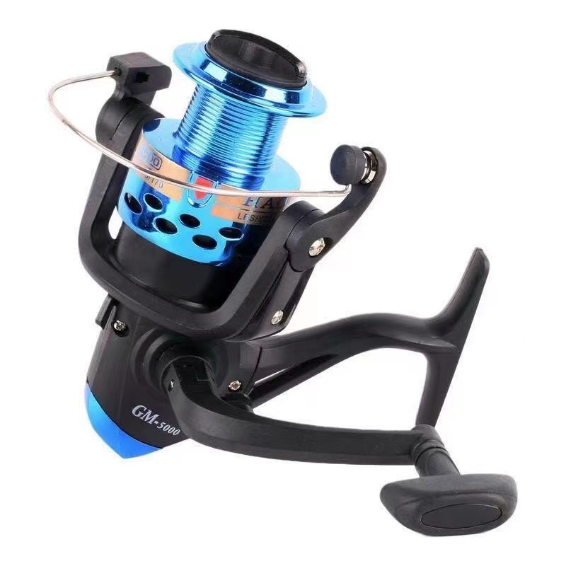 Molinete Haojia 12 Rolamento GM3000/GM4000 Traira Pacú Tucunaré Robalo -AMBIDESTRO (COM LINHA) em Oferta na Shopee