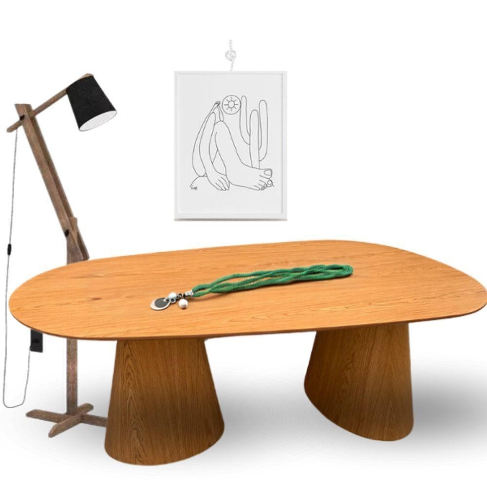 Mesa De Jantar Organica Tripper Em Freijo 198x122cm em Oferta na Shopee