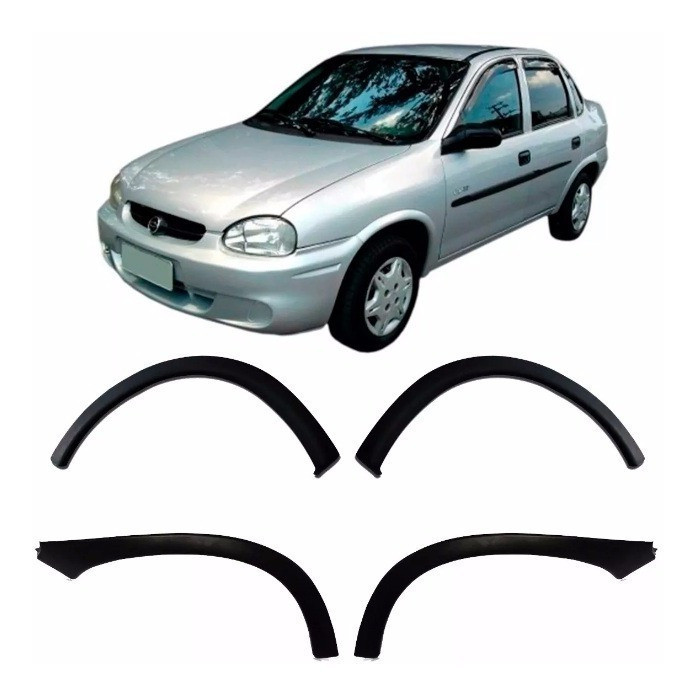 Kit Moldura Paralama Corsa Sedan Classic Wagon 1994 1995 98 A 2010