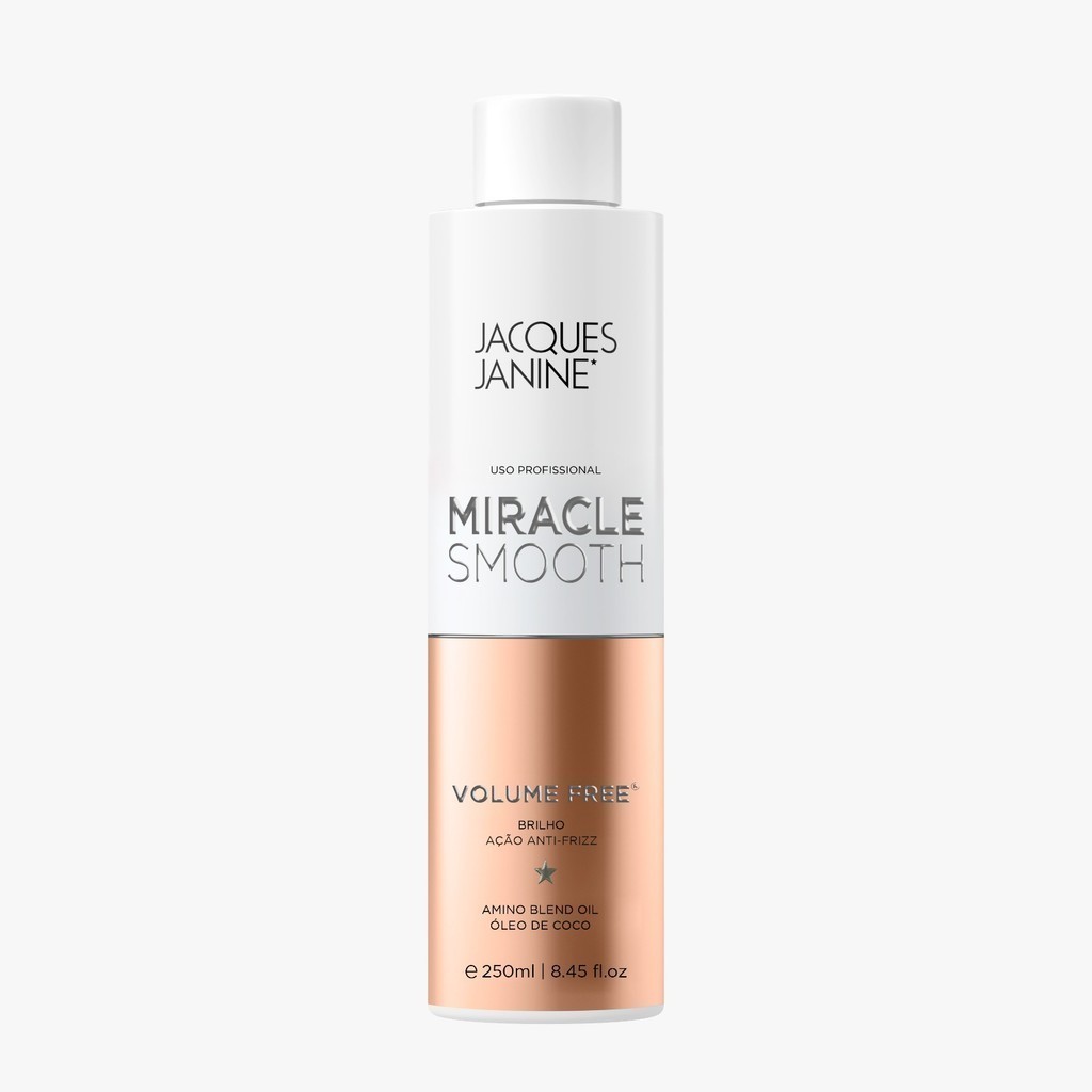 Volume Free Escova Tratamento Miracle Smooth Jacques Janine 250ml em Oferta na Shopee