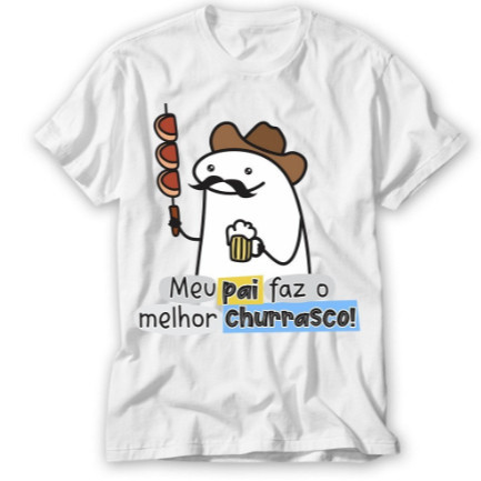 Blusa Camisa Camiseta Básica Dia Dos Pais Estampa Flok Paizão Diversas Estampas E Frases