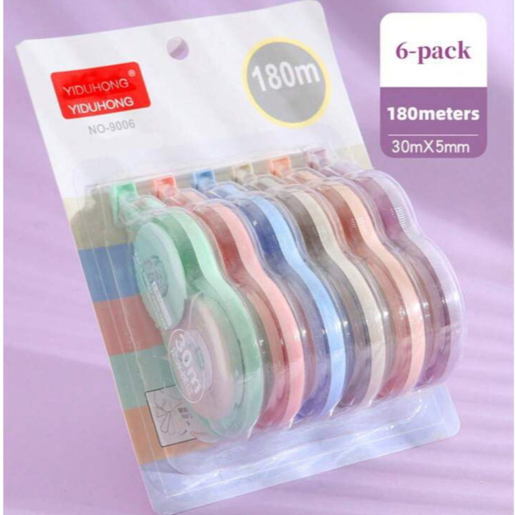 Kit 6 Fitas Corretiva Secagem Imediata Corretivo em Fita em Oferta na Shopee