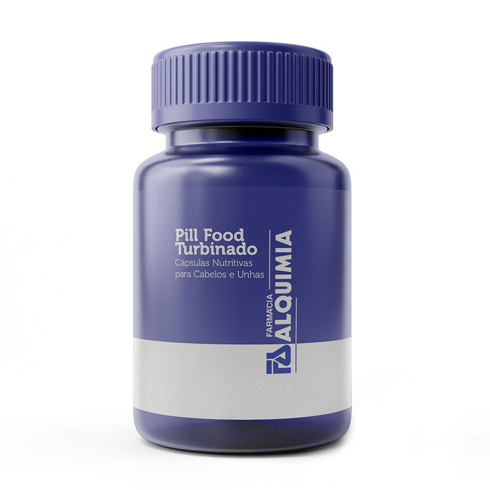 Pill Food Turbinado 120 Doses Cápsulas Nutritivas para Cabelos e Unhas  - Alquimia