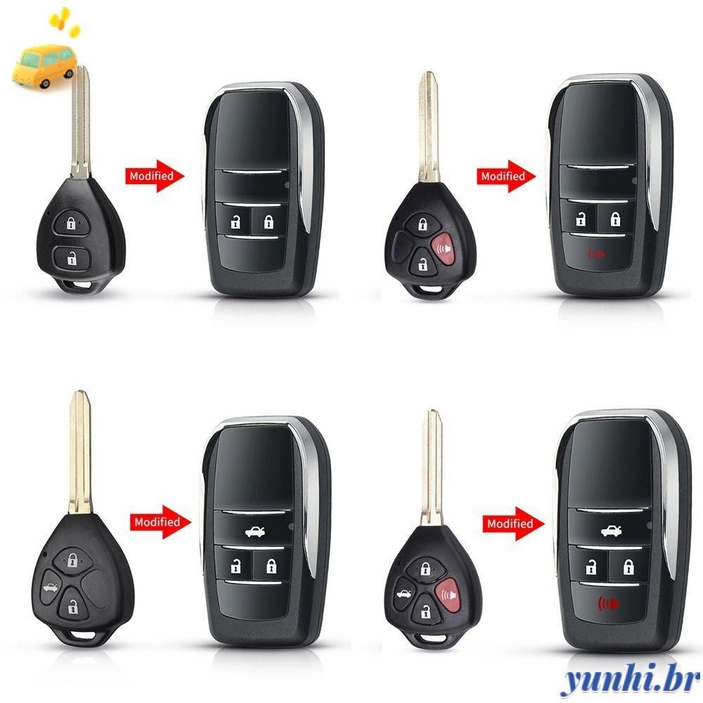 YUNHI Chave Remota Acessórios Para Carros Modificados Corolla 4Runner Avlo 2017 2019 Automotiva Reiz Flip Yaris