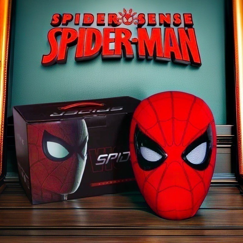 Máscara Cosplay Homem-Aranha Prop Marvel Hero Headgear Halloween Vídeo De Tiro De Natal Personalizada Ao Vivo