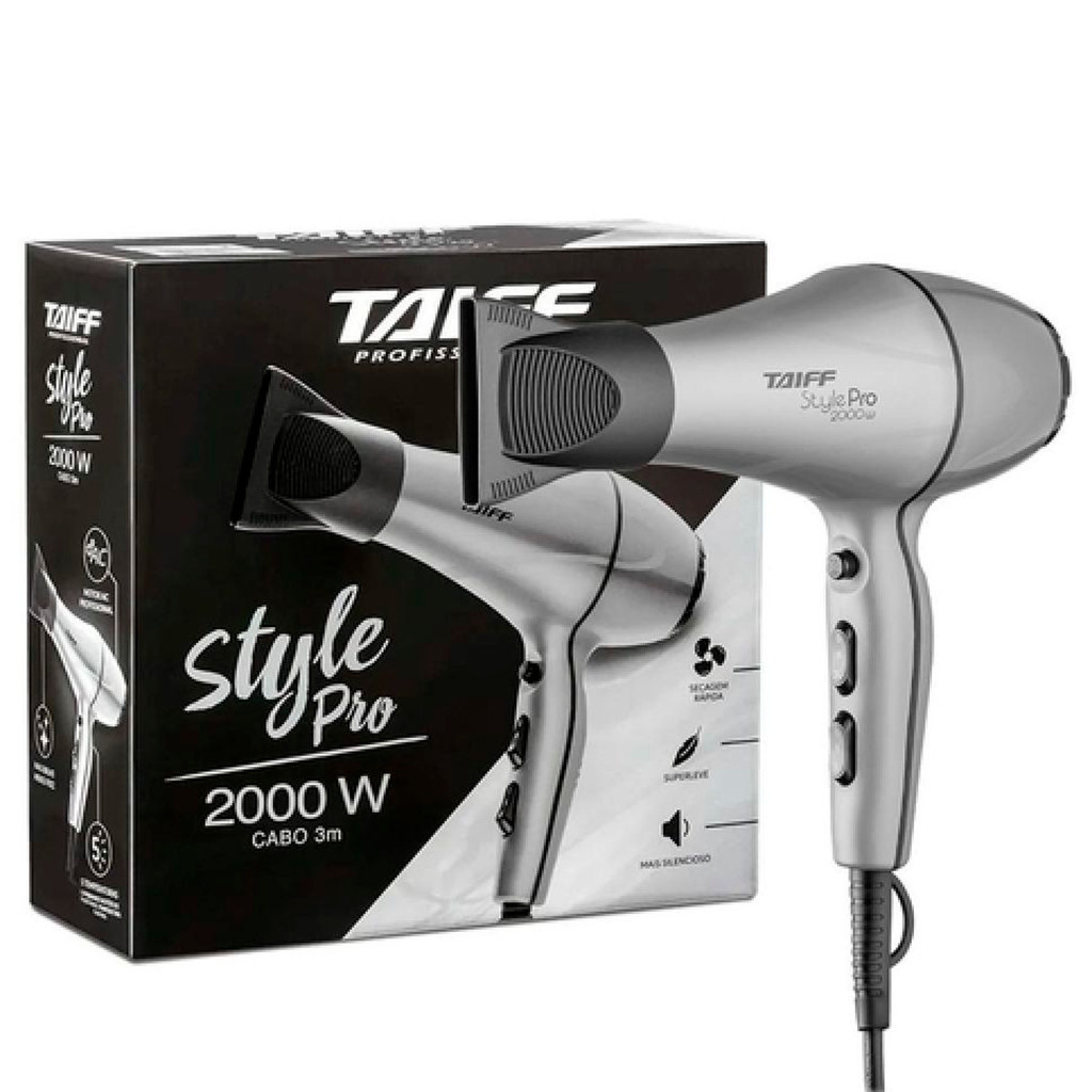 Secador Style Pro 2000W- 220v Taiff Profissional em Oferta na Shopee