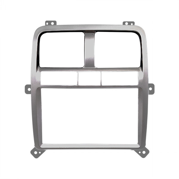 Moldura 2 Din Hyundai HR - Ar Digital - Prata - Fiamon em Oferta na Shopee