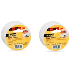 Kit com 2 Fita Veda Trinca 3M SCOTCH 50MM X 10M