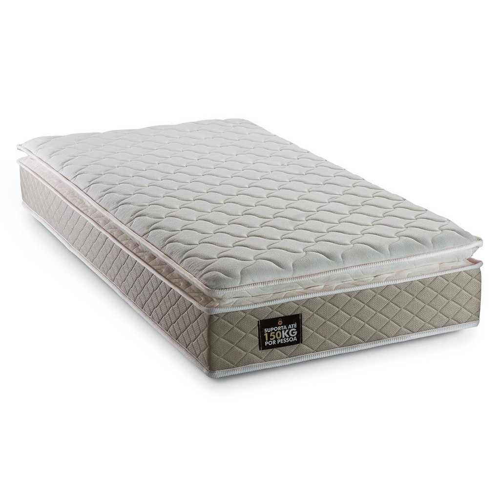 Colchão de Espuma D45 Pillow Top Ortopédico Strong Solteiro 88cm