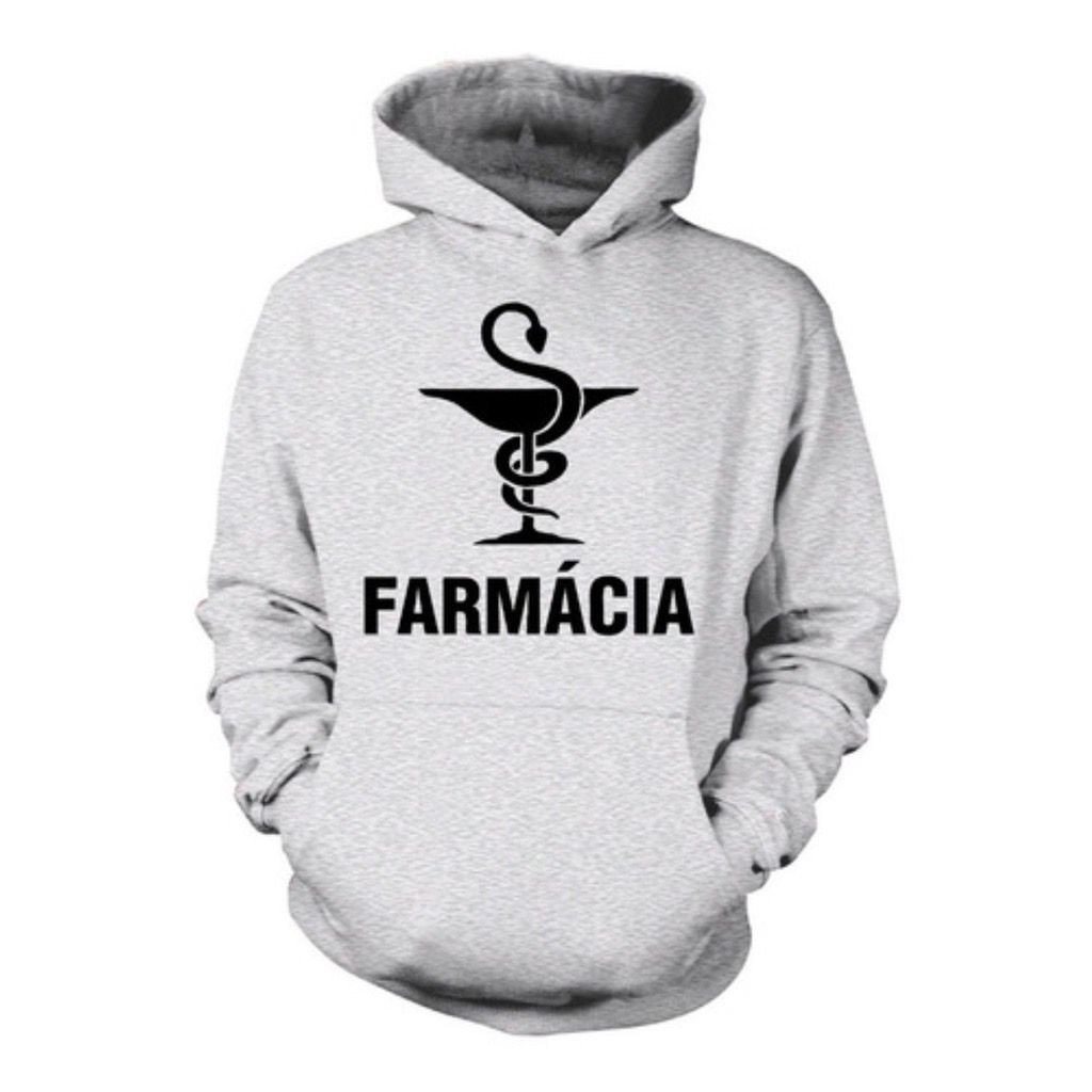 Blusa DE FRIO Profissões Farmácia Unissex Moletom Confortável Canguru Variedades SHOP