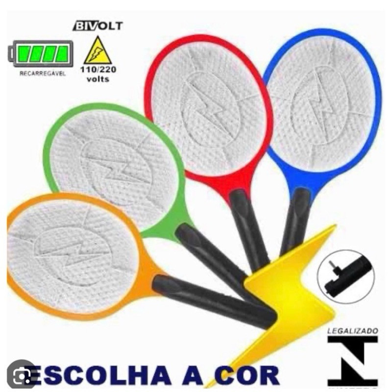 Raquete mata mosquito YPD original bivolt dengue e insetos
