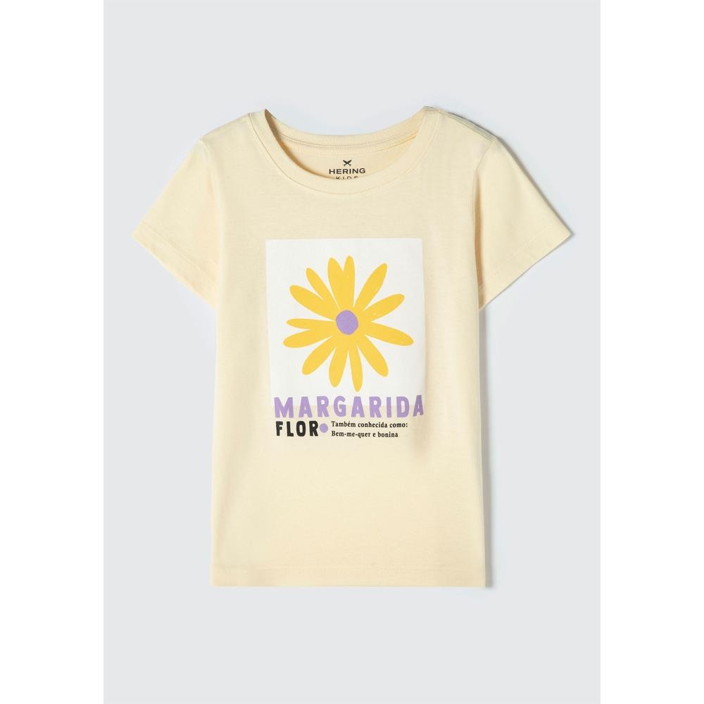 Blusa Infantil Menina Manga Curta Com Estampa Hering Kids - Baby & Kids Fashion