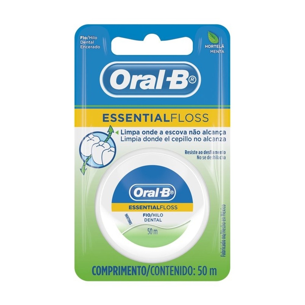 Fio Dental Oral-B Essential Floss 50m em Oferta na Shopee
