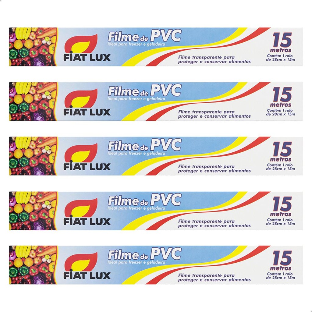 25 Rolos de Saco Plástico Filme PVC Resistente para Alimentos e Culinária 28cmx15m
