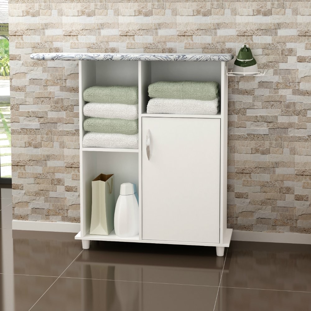 Tábua de Passar Florence 1 Porta 3 prateleiras Notável Móveis em Oferta na Shopee