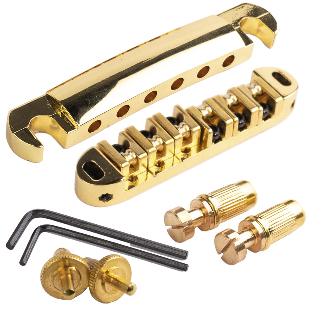 Kit Ponte Tune-o-matic Roler Cordal Dourada Guitarra LP Elep