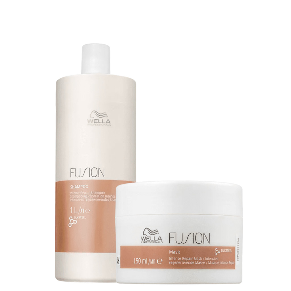 Kit Fusion Shampoo 1L e Máscara 150ml - Wella em Oferta na Shopee