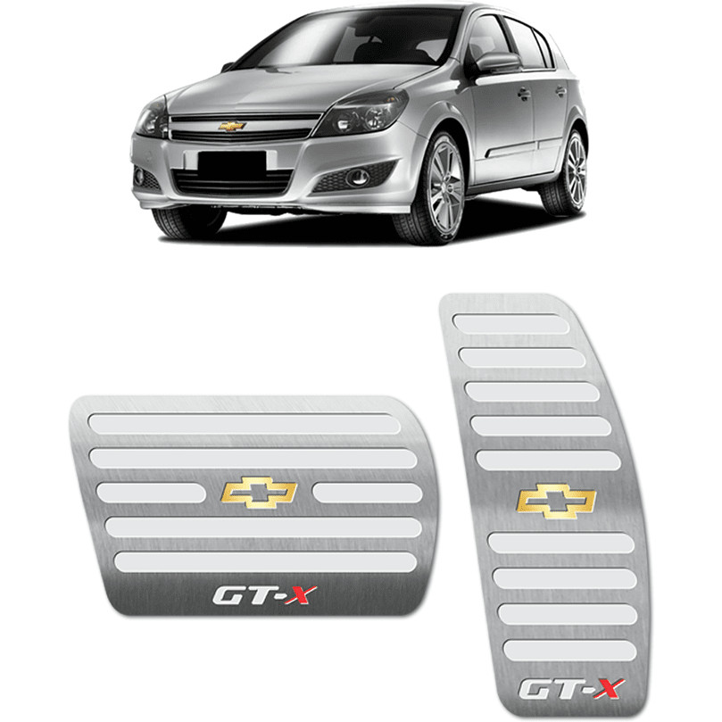 Pedaleira Vectra Gtx 06/11 Automático Aço Inox - Não fura o pedal em Oferta na Shopee