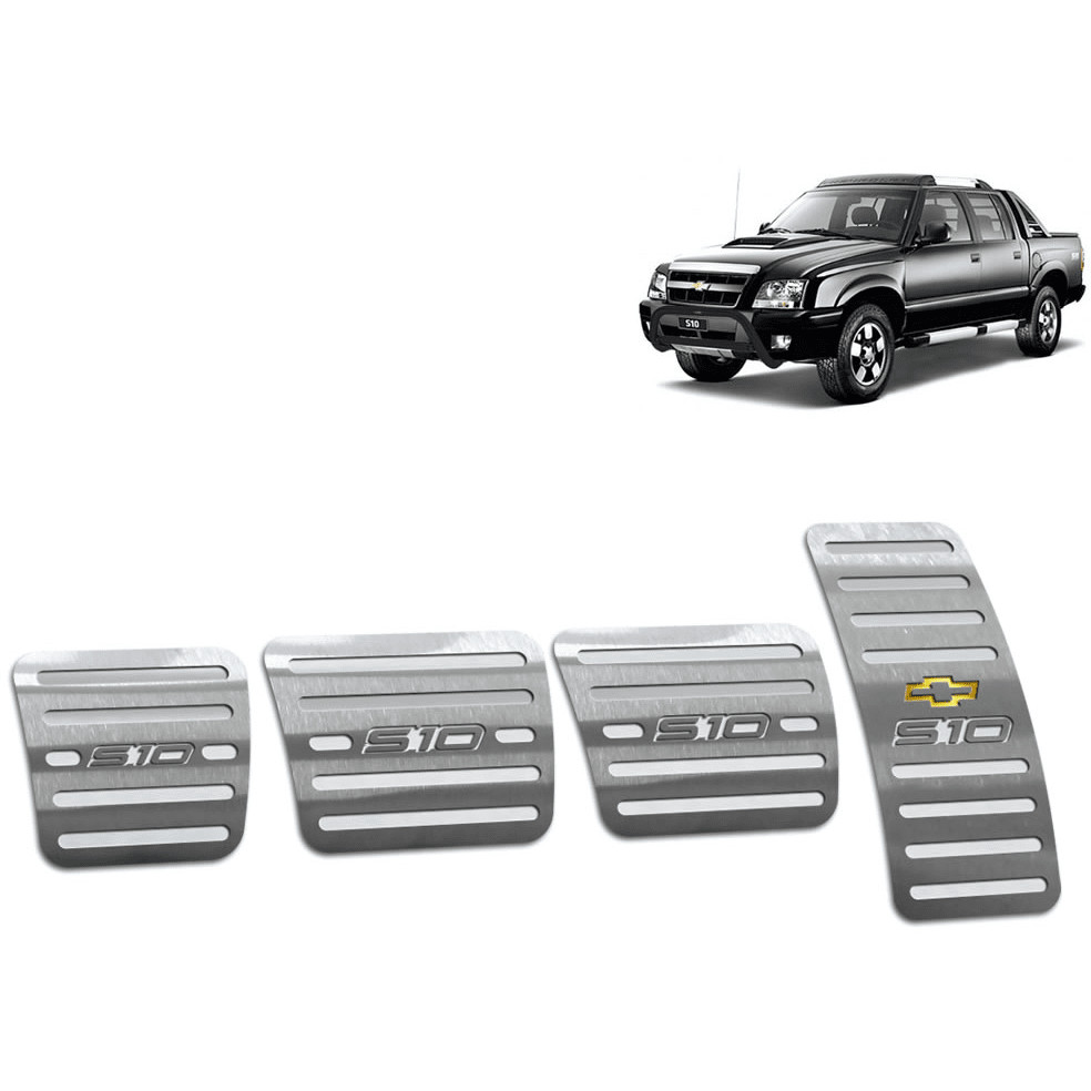 Pedaleira S10 95/11 Manual Aço Inox - Não fura o pedal em Oferta na Shopee