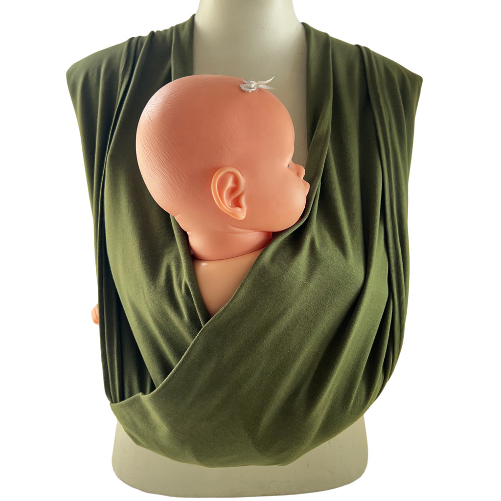Wrap Sling de Vestir para Carregar Bebês - Sling Verde