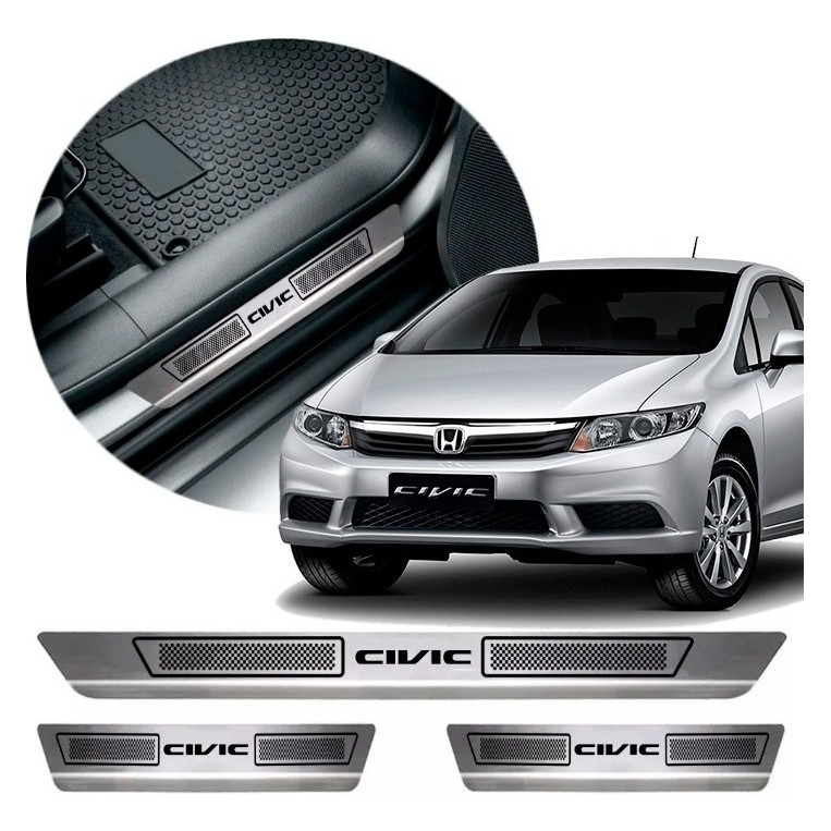 Soleira Porta Aço Inox Honda Civic 2011 2012 2013 2014 2015