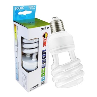 Lâmpada Compacta 15w 127v E27 Espiral Branco Frio em Oferta na Shopee