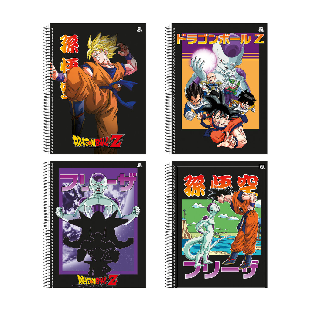 Caderno 10 Matérias Universitário Dragon Ball 160 Folhas - Animativa em Oferta na Shopee
