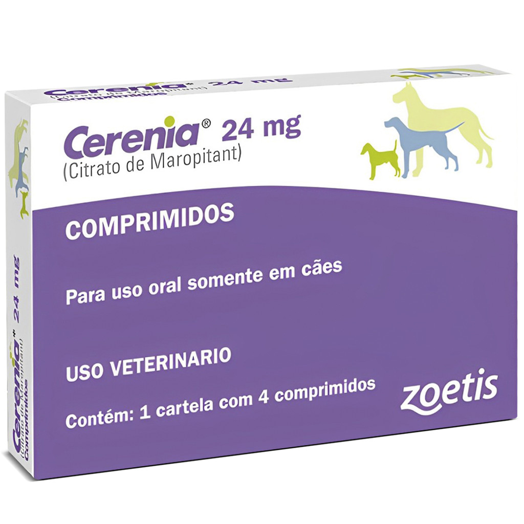 Cerenia 24 Mg - 1 Caixas Com 4 Comprimidos Produto Original - Pets
