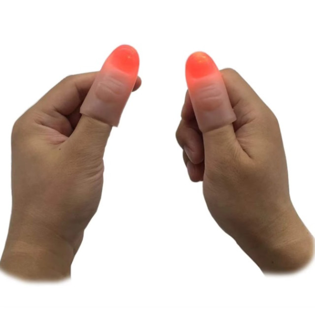 Dedo Luminoso para Mágica D`Lite 2 unid Truque Encantamento Ilusionismo Diversão