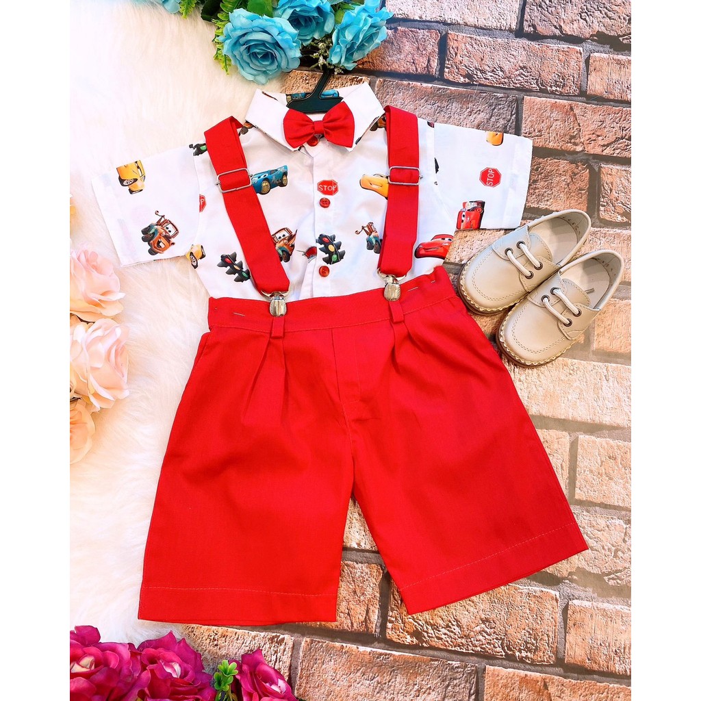 Conjunto Temáticos Meninos Carros Infantil Juvenil Festa Casual Menino Dia a Dia Masculino Verão Elegante Aniversário Confortável Delicado Fofo Estiloso Moderno Príncipe Luxo Sofisticado