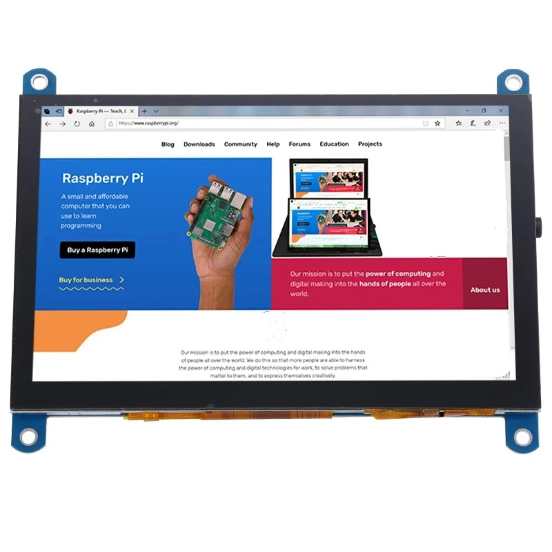 Tela Touch Screen 5" Resolução 800x480  Display TFT LCD