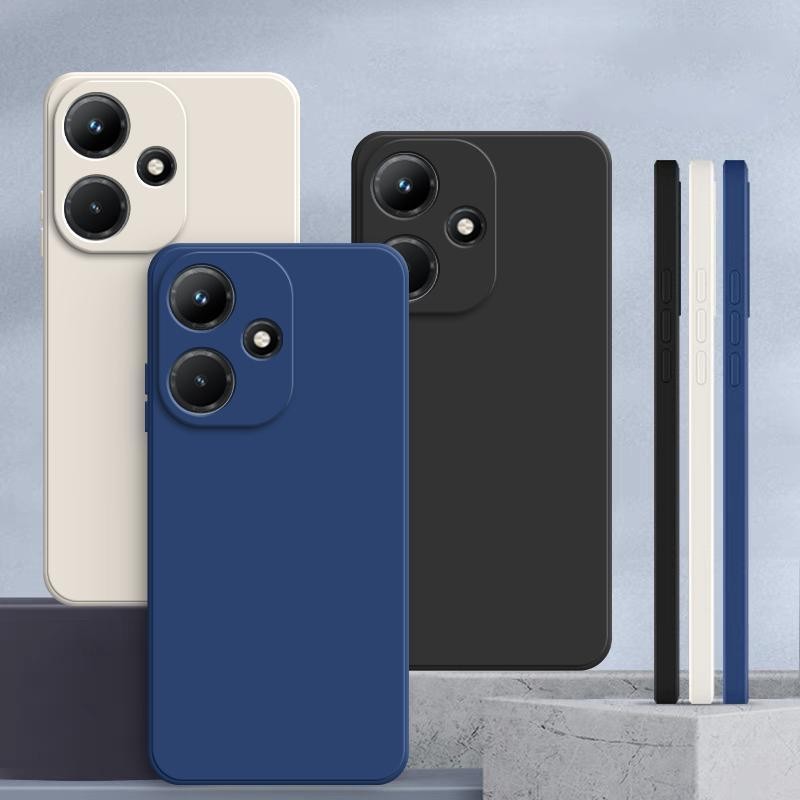 Capinha infinix Hot 30i NFC , Cor Sólida HOT30i Protetora De silicone anti-Queda De Lisa Simples YT em Oferta na Shopee