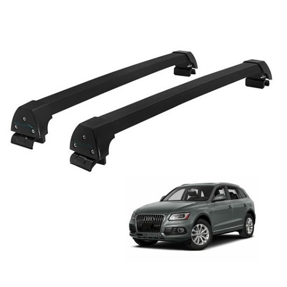 Rack Teto Alumínio Preto AUDI Q5 (2010 a 2016)