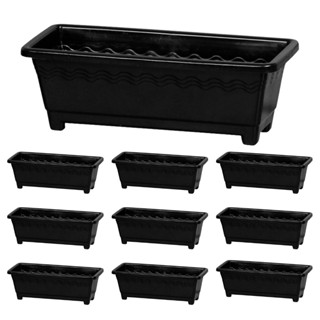 Kit 9 Vasos Jardineira Floreira grande 9,5L  - Preto em Oferta na Shopee