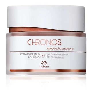 Creme Gel Antissinais 30+ Renovaçao e Energia Natura Chronos dia para todos os tipos de pele de 40g