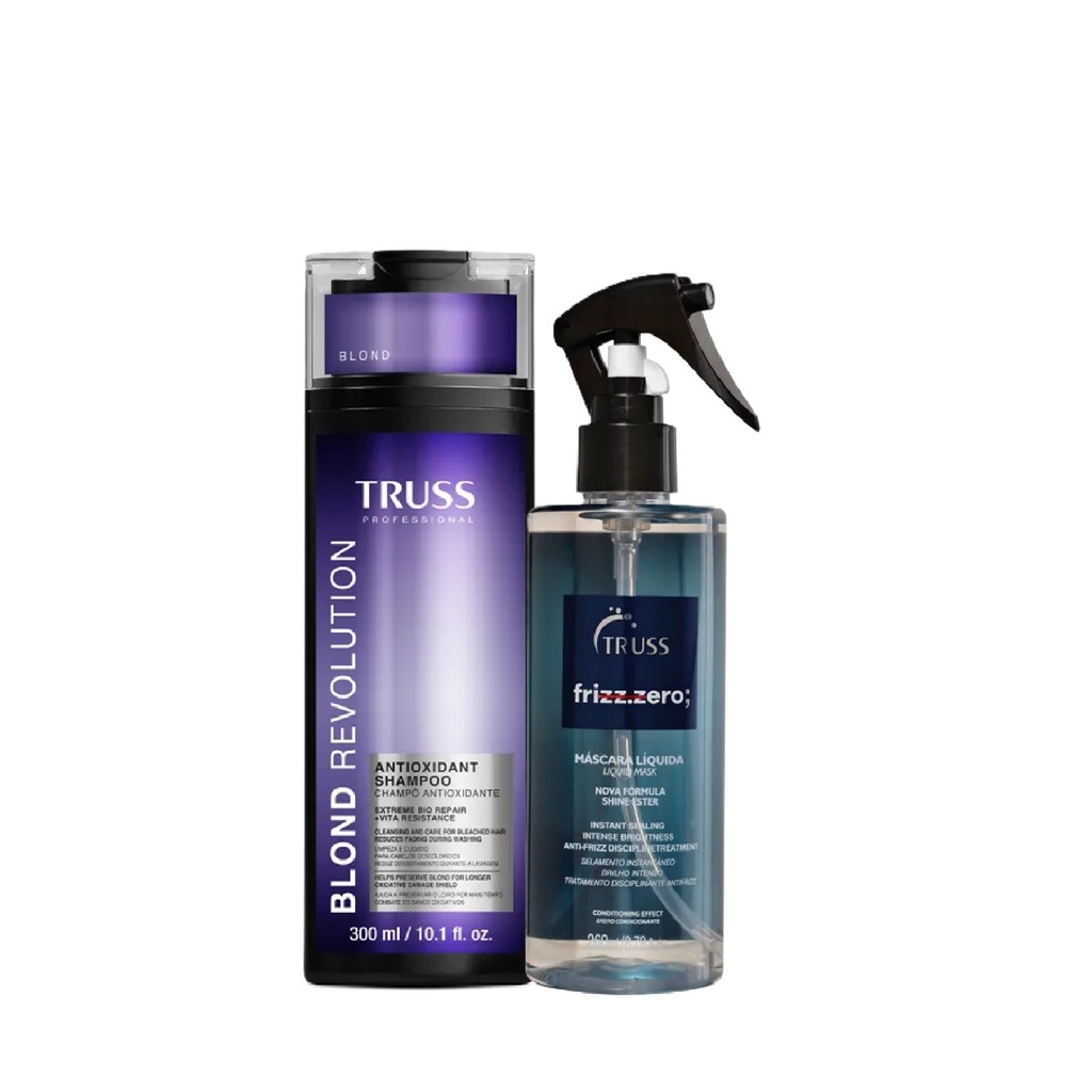 Kit Truss Blond Revolution - Shampoo 300ml + Frizz Zero Máscara Líquida 260ml