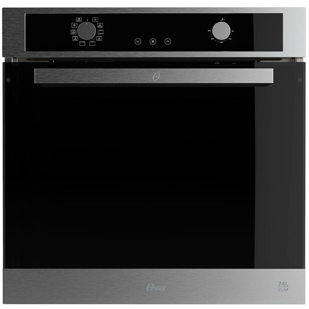 Forno De Embutir Elétrico Oster Semi Digital Black Inox 74L 220V em Oferta na Shopee