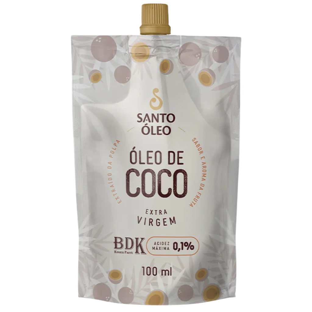 Óleo de Coco Extravirgem de Polpa 100ml Santo Óleo